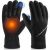 imageOZERO Winter Gloves for Men Women Waterproof TouchScreen Glove Thermal Coldproof Snow Gloves for Driving Cycling SkiingLarge
