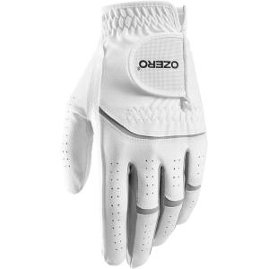 imageOZERO Golf Gloves Men Breathable Comfortable Flexible Mens Golf Glove with Good Grip and PerforationsWorn on Left HandMicrofiber
