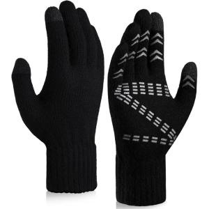 imageOZERO Winter Gloves Touchscreen Antislip Knit Thermal Glove Warm for Men and Women