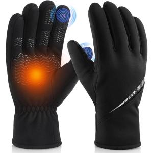 imageOZERO Winter Gloves for Men Women Waterproof TouchScreen Glove Thermal Coldproof Snow Gloves for Driving Cycling SkiingLarge