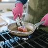 imageOZERO BBQ Gloves Women Oven Mitts 932F Heat Resistan Gloves  Grill Gloves for Kitchen Cooking Pot Holders