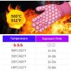 imageOZERO BBQ Gloves Women Oven Mitts 932F Heat Resistan Gloves  Grill Gloves for Kitchen Cooking Pot Holders