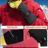 imageOZERO Ski Gloves Men WomenUnder 40F Cowhide Leather Palm Waterproof Warm Winter Snowboard Womens Mens Gloves for Cold Weather Yellow XLarge