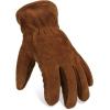 imageOZERO Work Gloves Winter Insulated Snow Cold Proof Leather Glove Thick Thermal Imitation Lambswool  Extra Grip Flexible Warm for Working in Cold Weather for Men and Women GoldLargeBrown