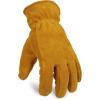 imageOZERO Work Gloves Winter Insulated Snow Cold Proof Leather Glove Thick Thermal Imitation Lambswool  Extra Grip Flexible Warm for Working in Cold Weather for Men and Women GoldLargeGold