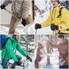 imageWinter Gloves for Men Women  Thermal Polar Fleece Insulated Artificial Lambwool Extra Palm Patch Warm Work Glove Black