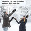 imageWinter Gloves for Men Women 20F Thermal Warm Deerskin Polar Fleece Cotton GloveTanblack