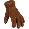imageOZERO Work Gloves Winter Insulated Snow Cold Proof Leather Glove Thick Thermal Imitation Lambswool  Extra Grip Flexible Warm for Working in Cold Weather for Men and Women GoldLargeBrown