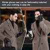 imageOZERO Leather Gloves for Men in Driving Durable Mens leather gloves with Touchscreen in Motorcycle Gifts for Dad or Husband