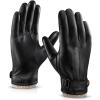 imageOZERO Leather Gloves for Men in Driving Durable Mens leather gloves with Touchscreen in Motorcycle Gifts for Dad or Husband