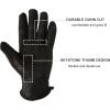 imageOZERO Men ampamp Women Leather Work Gloves Grain Deerskin Garden Gloves for Rubbing JewelryShootingHuntingDrivingRidingYard WorkFarm BlackMBlack