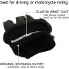 imageOZERO Men ampamp Women Leather Work Gloves Grain Deerskin Garden Gloves for Rubbing JewelryShootingHuntingDrivingRidingYard WorkFarm BlackMBlack