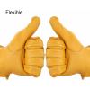 imageOZERO Men ampamp Women Leather Work Gloves Grain Deerskin Garden Gloves for Rubbing JewelryShootingHuntingDrivingRidingYard WorkFarm BlackMGold
