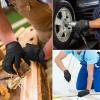 imageOZERO Mens Utility Work Gloves Touch Screen Mechanic Working Gloves  Breathable Flexible Grip Heavy Duty Black SMLXL3 Pairs