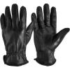 imageOZERO Men ampamp Women Leather Work Gloves Grain Deerskin Garden Gloves for Rubbing JewelryShootingHuntingDrivingRidingYard WorkFarm BlackMBlack