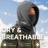 imageOZERO Balaclava Face Mask Winter Polar Fleece Hood Ski Mask for Men Women Convertible Balaclava Face Cover Hat Cap ScarfGrey
