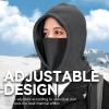 imageOZERO Balaclava Face Mask Winter Polar Fleece Hood Ski Mask for Men Women Convertible Balaclava Face Cover Hat Cap ScarfGrey