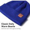 imageOZERO Knit Beanie Hats Men Slouchy Cuffed Winter Hats for Women  Warm Skull Caps Cold Ski Snow Hunting BeaniesBlueblack