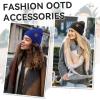 imageOZERO Knit Beanie Hats Men Slouchy Cuffed Winter Hats for Women  Warm Skull Caps Cold Ski Snow Hunting BeaniesBluegray