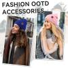 imageOZERO Knit Beanie Hats Men Slouchy Cuffed Winter Hats for Women  Warm Skull Caps Cold Ski Snow Hunting BeaniesPink