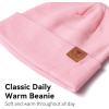 imageOZERO Knit Beanie Hats Men Slouchy Cuffed Winter Hats for Women  Warm Skull Caps Cold Ski Snow Hunting BeaniesPink