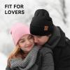 imageOZERO Knit Beanie Hats Men Slouchy Cuffed Winter Hats for Women  Warm Skull Caps Cold Ski Snow Hunting BeaniesPinkpink