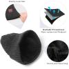 imageOZERO Knit Beanie Winter Hat Thermal Thick Polar Fleece Snow Skull Cap for Men and Women2pack Graygray