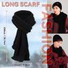 imageOZERO Scarf and Gloves Set for Women Warm Knit Touchscreen Glove Slouchy Polar Fleece Lined Beanie Hat ScarfBlack