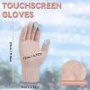 imageOZERO Scarf and Gloves Set for Women Warm Knit Touchscreen Glove Slouchy Polar Fleece Lined Beanie Hat ScarfPink