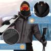 imageOZERO Winter Balaclava Gloves Set Polar Fleece Ski Mask Hoodie for Men Women  Thermal Touchscreen Gloves for Cold WeatherXlarge Gloves  Balaclava Face Mask