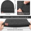 imageOZERO Winter Beanie Daily Hat  Thermal Polar Fleece Ski Stocking Skull Cap for Men and Women2pack Blackgray