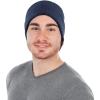 imageOZERO Winter Beanie Daily Hat  Thermal Polar Fleece Ski Stocking Skull Cap for Men and WomenBlue
