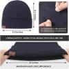 imageOZERO Winter Beanie Daily Hat  Thermal Polar Fleece Ski Stocking Skull Cap for Men and WomenBlue