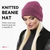 imageOZERO Winter Beanie Daily Hat  Thermal Polar Fleece Ski Stocking Skull Cap for Men and WomenPurple
