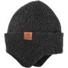 imageOZERO Winter Beanies Hats Men Beanie with Ear Flaps Outdoor Thermal Knitted Hat  Warm Ski Stocking Polar Fleece Cuffed CapGrey