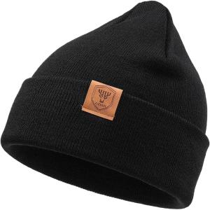 imageOZERO Knit Beanie Hats Men Slouchy Cuffed Winter Hats for Women  Warm Skull Caps Cold Ski Snow Hunting BeaniesBlack