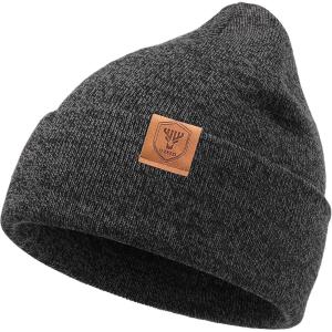 imageOZERO Knit Beanie Hats Men Slouchy Cuffed Winter Hats for Women  Warm Skull Caps Cold Ski Snow Hunting BeaniesGray