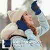 imageOZERO Warm Winter Gloves for Women Touchscreen 2Layers Polar Fleece Gloves for Gold Weather Texting RunningBlue
