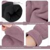 imageOZERO Winter Gloves Fingerless Convertible Mittens Thermal Polar Fleece Insulated Lining Windproof Warm for Men WomenPurple Red
