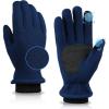 imageOZERO Warm Winter Gloves for Women Touchscreen 2Layers Polar Fleece Gloves for Gold Weather Texting RunningBlue