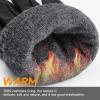 imageOZERO Mens Winter Gloves Nappa Leather Warm Wool Touchscreen Dress Glove  Thermal Gifts for Dad or HusbandGrey