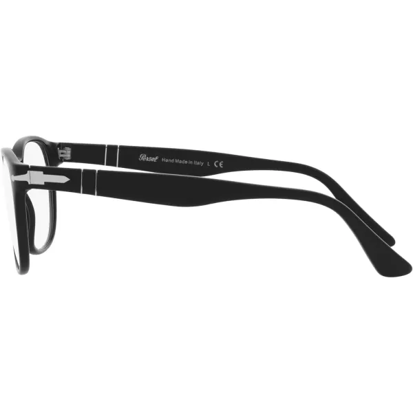 Persol Mens PO3283V Square Prescription Eyewear FramesBlackDemo Lens