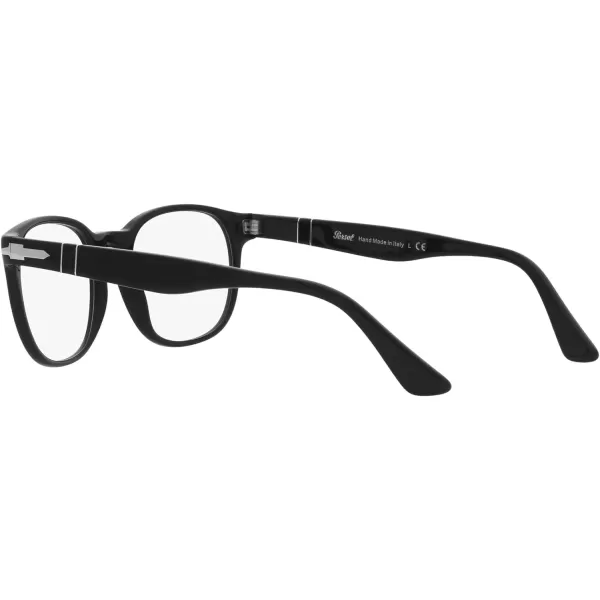 Persol Mens PO3283V Square Prescription Eyewear FramesBlackDemo Lens