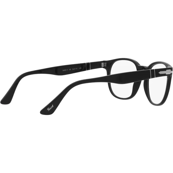 Persol Mens PO3283V Square Prescription Eyewear FramesBlackDemo Lens