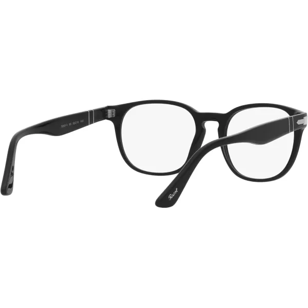 Persol Mens PO3283V Square Prescription Eyewear FramesBlackDemo Lens