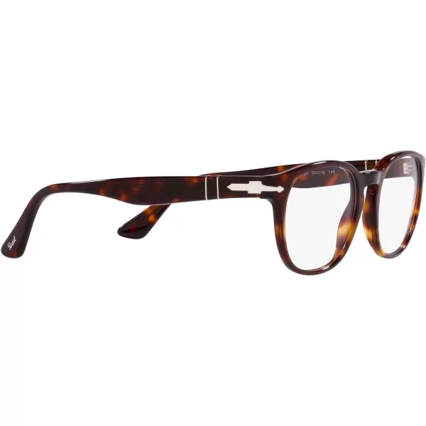 Persol Mens PO3283V Square Prescription Eyewear FramesHavanaDemo Lens