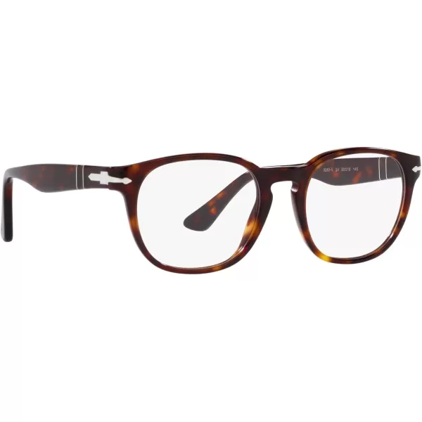 Persol Mens PO3283V Square Prescription Eyewear FramesHavanaDemo Lens