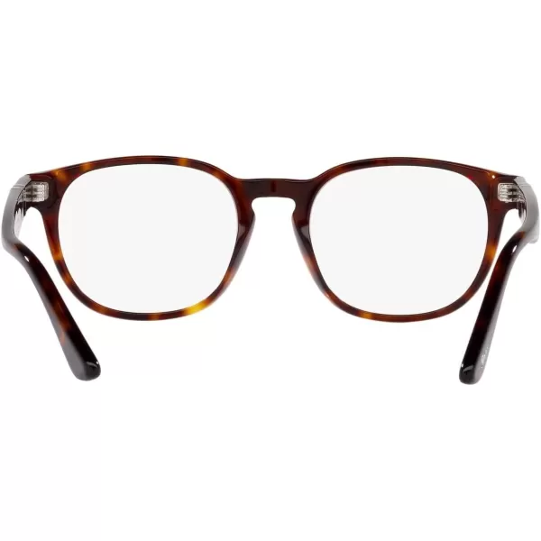 Persol Mens PO3283V Square Prescription Eyewear FramesHavanaDemo Lens