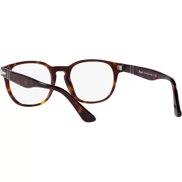 Persol Mens PO3283V Square Prescription Eyewear FramesHavanaDemo Lens