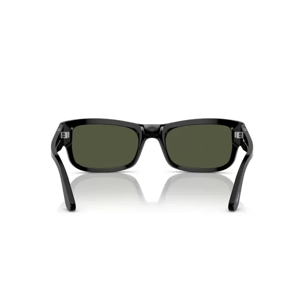 Persol Mens PO3326S Square Sunglasses Black 54 mmPersol Mens PO3326S Square Sunglasses Black 54 mm